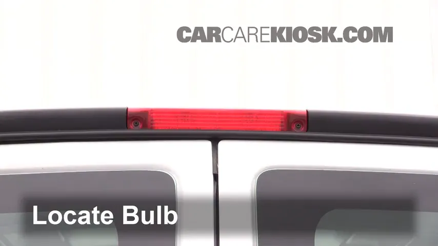 2017 Chevrolet Express 2500 4.8L V8 FlexFuel Extended Cargo Van Lights Center Brake Light (replace bulb)